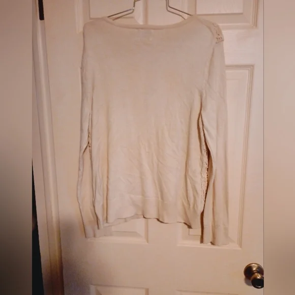 J. Jill Delight In The Details Cream Colored Cardigan Size Medium - Picture 2 of 4